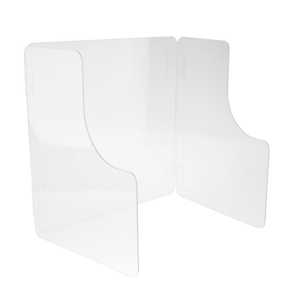 Transparent Isolation Protection Board Sneeze Guard Shield Plexiglass Acrylic Cough Protective Barrier Stand