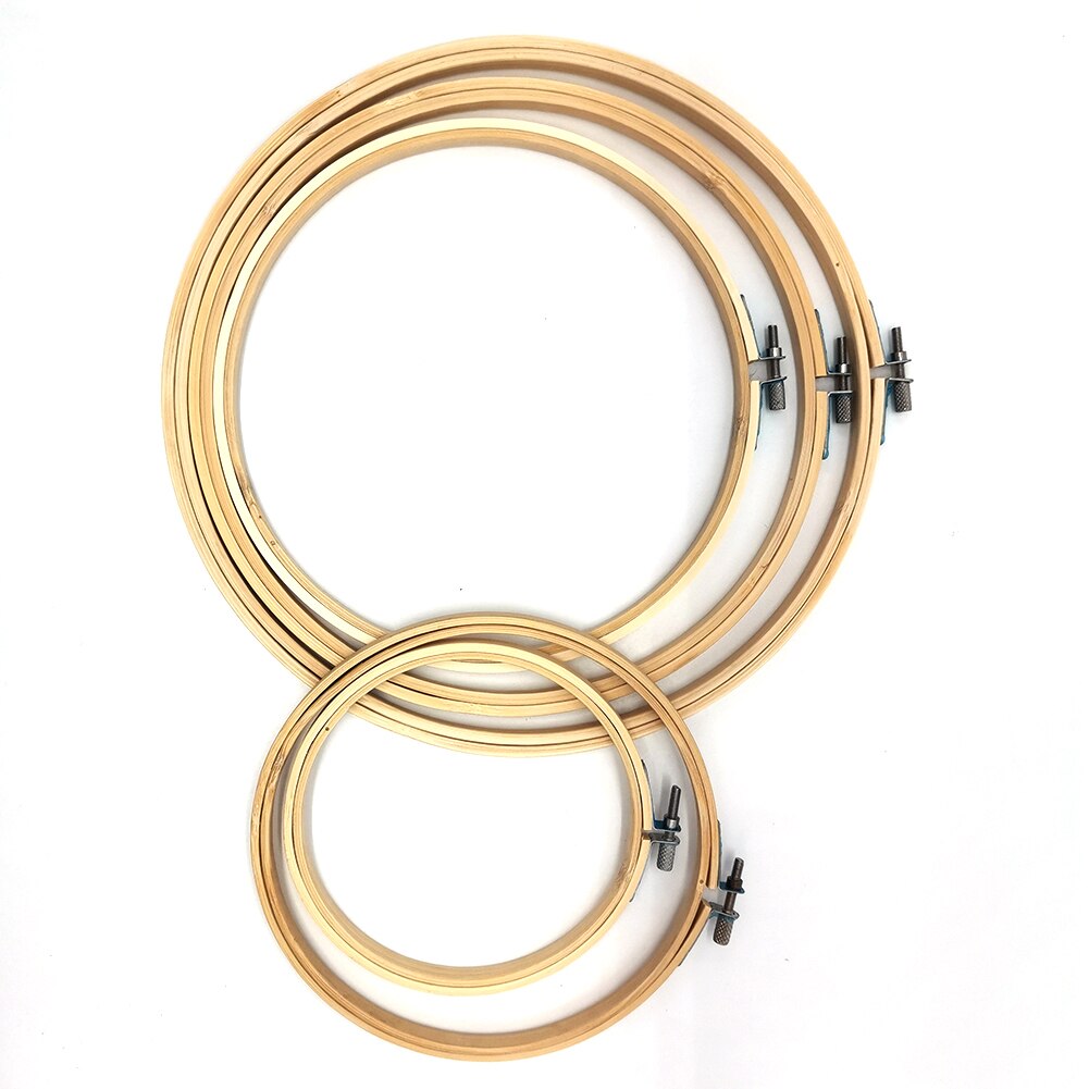 DIY Cross Stitch Circles Set Needle Threads Embroidery Sewing Crafts Tools Kit for Household Needlework Decoration