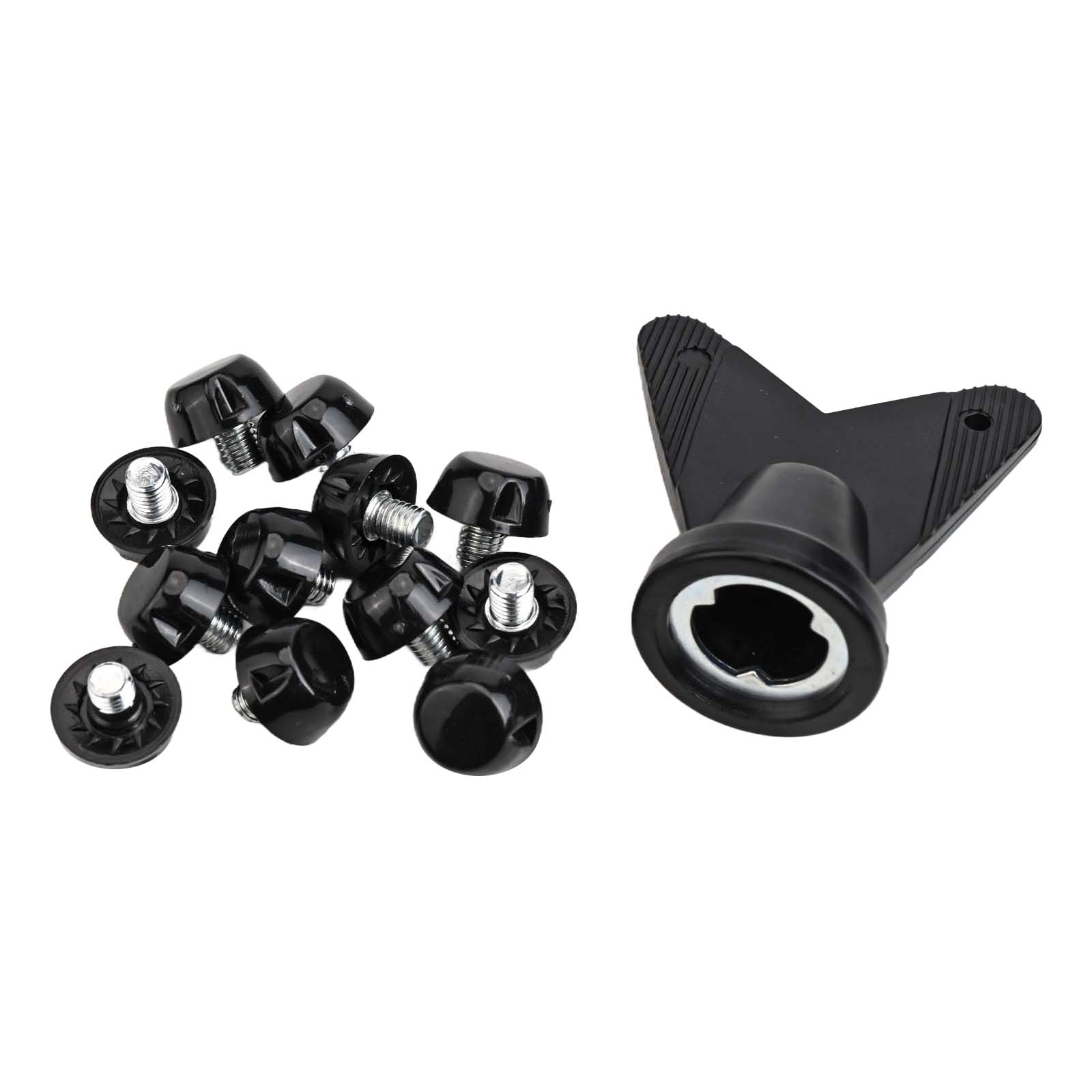 12 Uds. Clavos para zapatos de fútbol, tacos para botas de fútbol, suelo firme, tornillo de roscado M5 estable, 7/10/13/16mm, perno de repuesto antideslizante