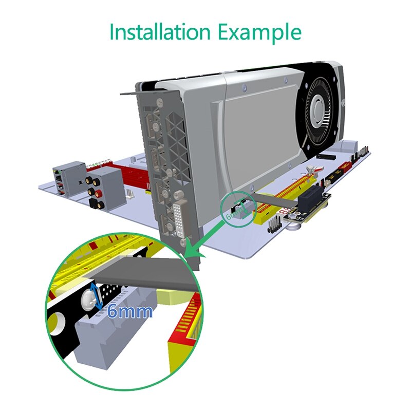 Alta qualidade pci-e pci express 36pin 1x cabo de extensão (dualvertical 90 degreesdirection) com pé netic