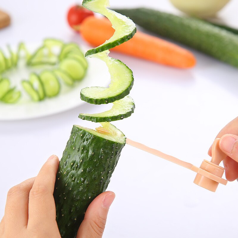 Magische Obst Kartoffel Spirale rollen Cutter Manuelle Rolle Französisch Braten Cutter, Der Twist Schredder Reibe Küche Gerät Kochen Werkzeug