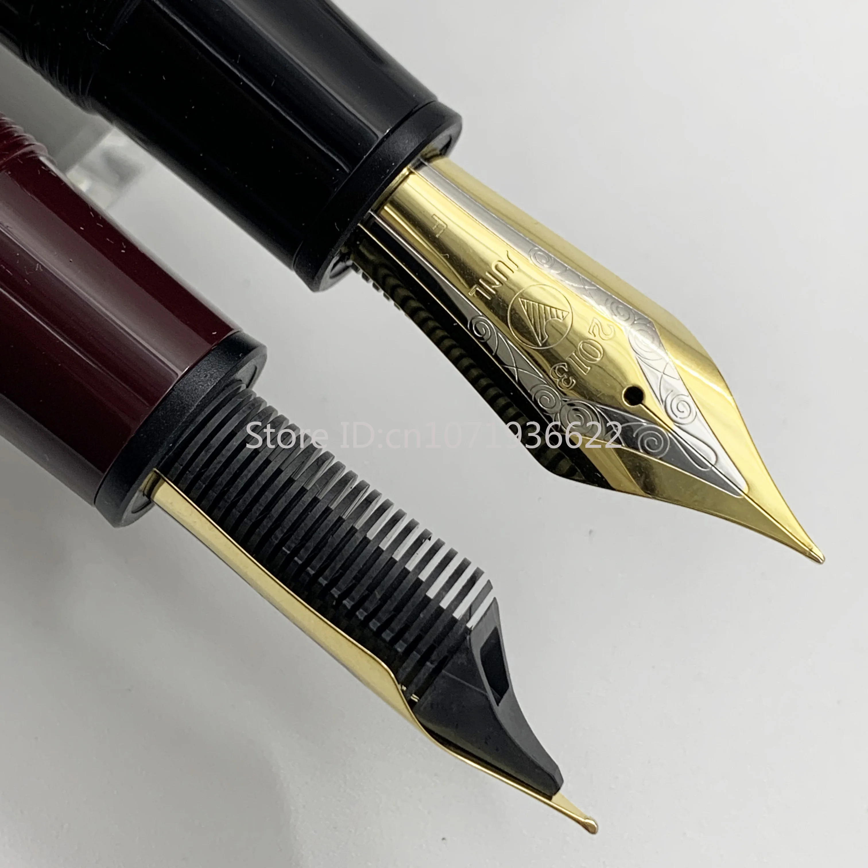 WingSung-pluma estilográfica gigante de pistón de resina 930, N0.9 Iraurita F/M/B, punta dorada/plateada, bolígrafo de para escritura de estudiantes de negocios