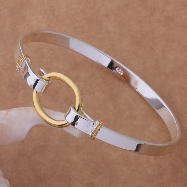 AB023 Heißer Sterling armreif Armbinde, schmuck Farbe trennung O Armbinde/afiaiwpa ahyaizfa silber farbe