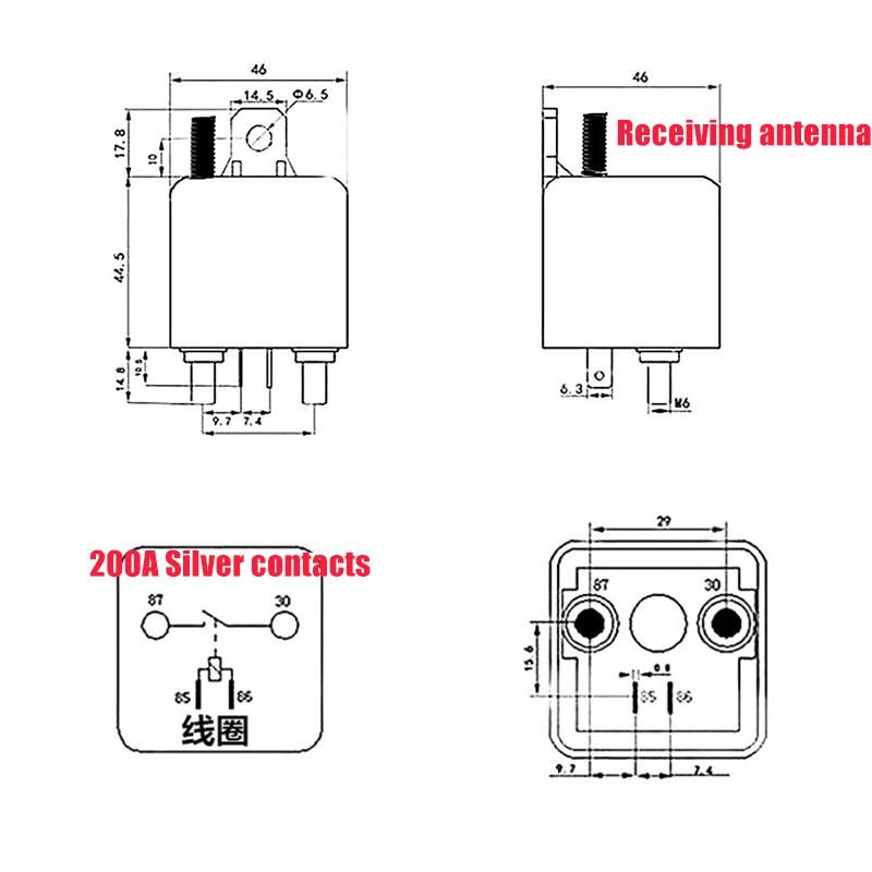 12v 230a auton akun katkaisu katkaistu isolator master plus/negatiivinen yleinen integroitu langaton kaukosäädin