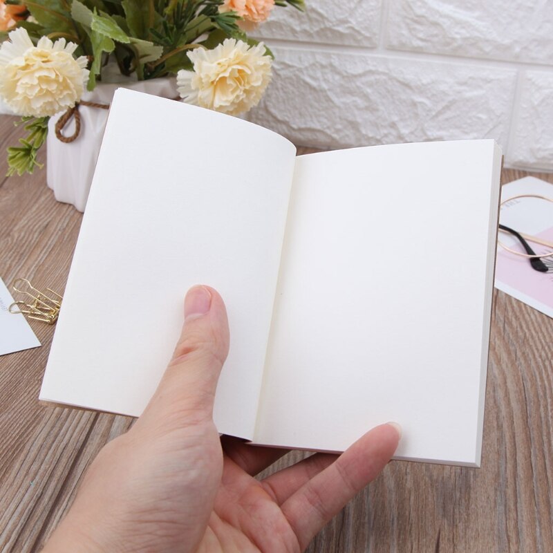 Notebook Blank Page Painting Paper Book Journal Diary Notepad Memo Pads Supplies