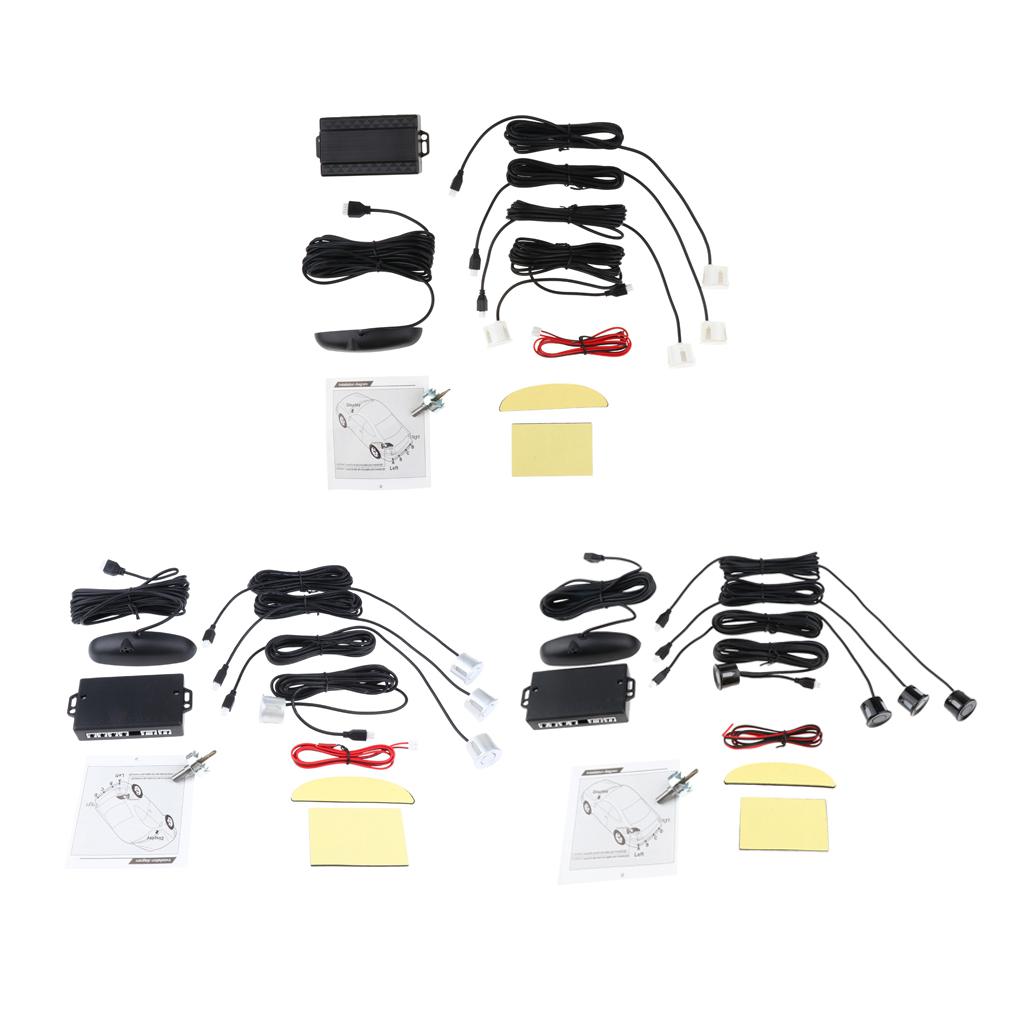 Parking Sensor Car Reverse Backup Rear Buzzer System Kit Alarm