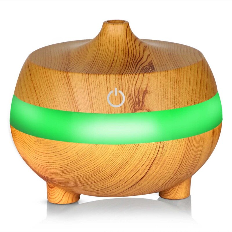 USB Mini Wood Grain Air Humidifiers Aromatherapy Ultrasonic Humidifier Diffuser With Color Changing LED Home air fresher
