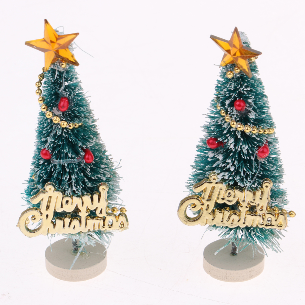 10 Pieces 6.5cm Christmas Tree Doll Toy Dollhouse Miniature Room Items Xmas Ornaments Accessories