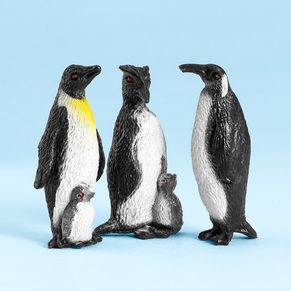 16Pcs Vroegschoolse Cognitieve Speelgoed Oceaan Dier Pinguïn Figuur Model Voorschoolse Kinderen Speelgoed (Gemengde Patroon)