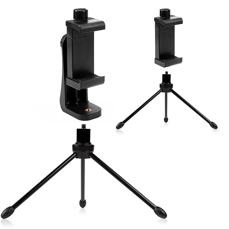 Rovtop Universal Phone Tripod Mount Adapter Rotatable Digtal Camera Bracket Cell Phone Clipper Holder Vertical Tripod Stand Z2