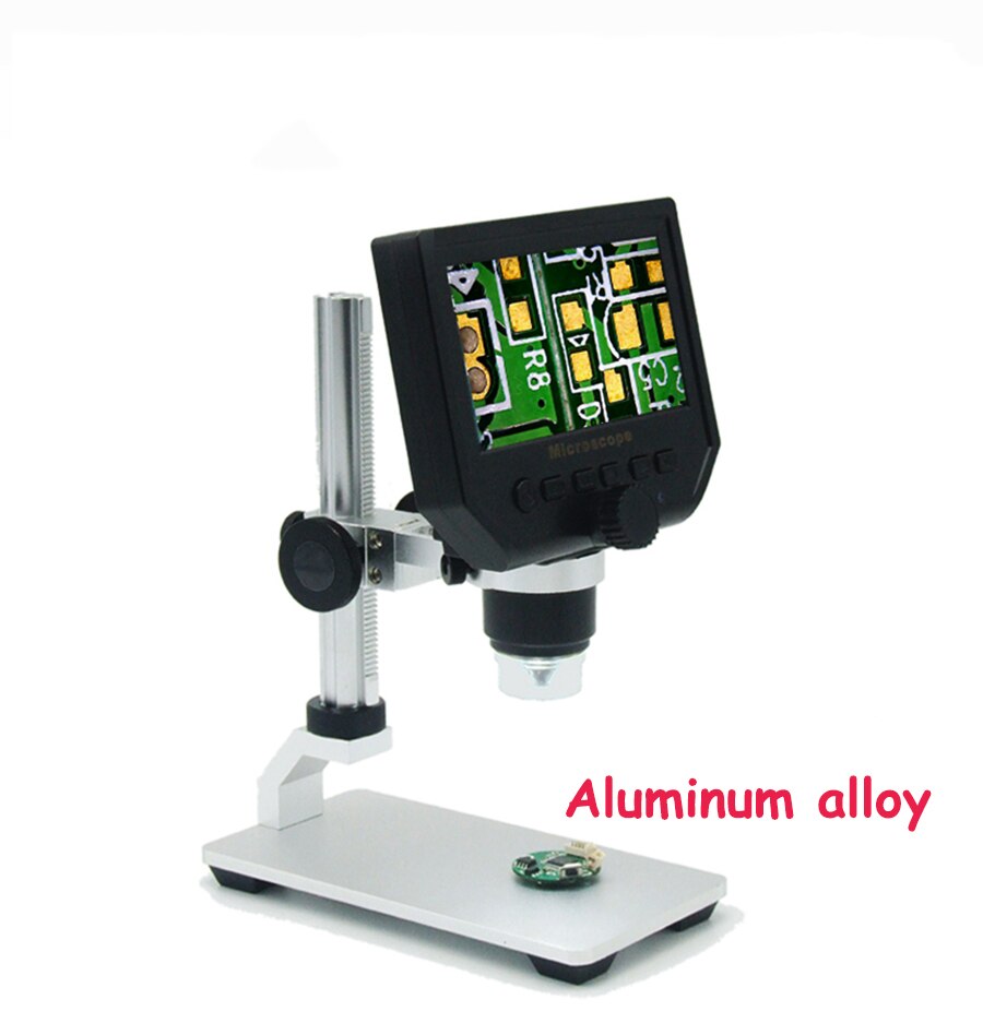 4.3 inch LCD Digital Microscope 1-1200X Magnification Handheld Camera Video Recorder: Gold