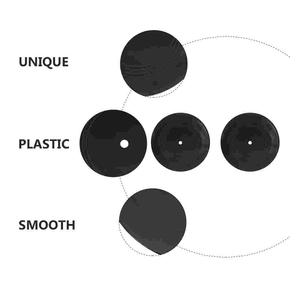 6pcs Retro Vinyl Records Wall Decorative Records Wall Adornments