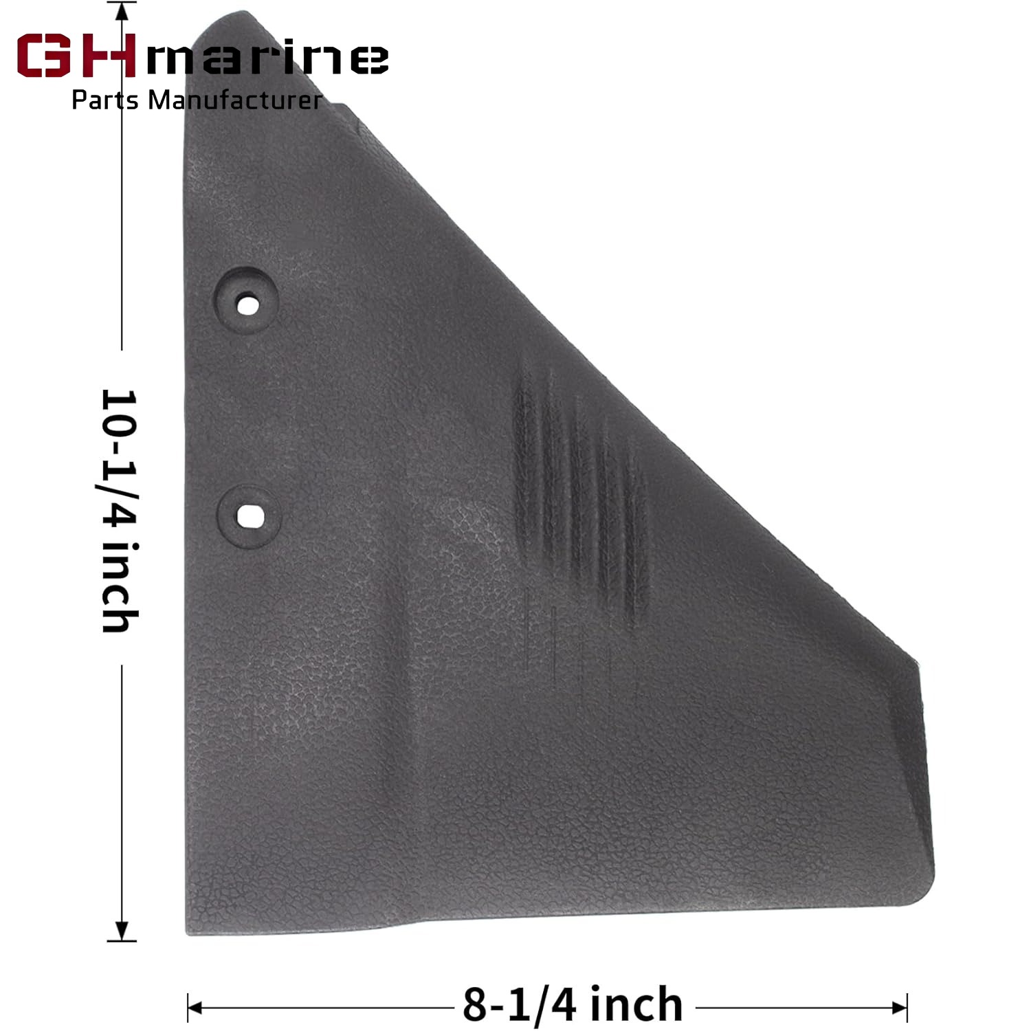Boat Hydrofoil Stabilizer for Marine 5 - 150 HP Outboard and Sterndrive Motors Made of PA66 Plastic Black
