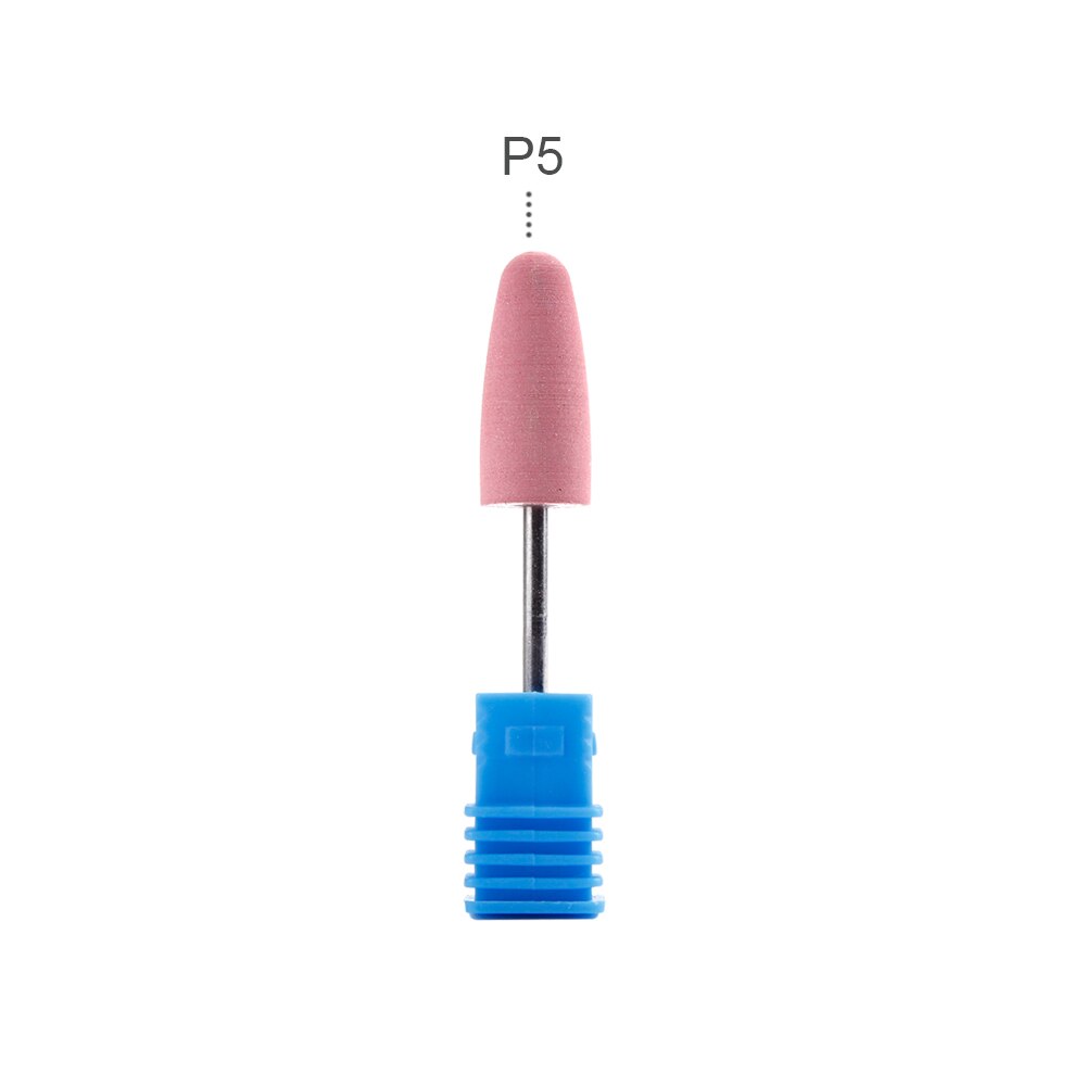 Silicone Ceramic Nails Drill Bit Polisher Rubber Remover Electric Manicure Machine Tools Milling Cutter Griding Buffer File: P5