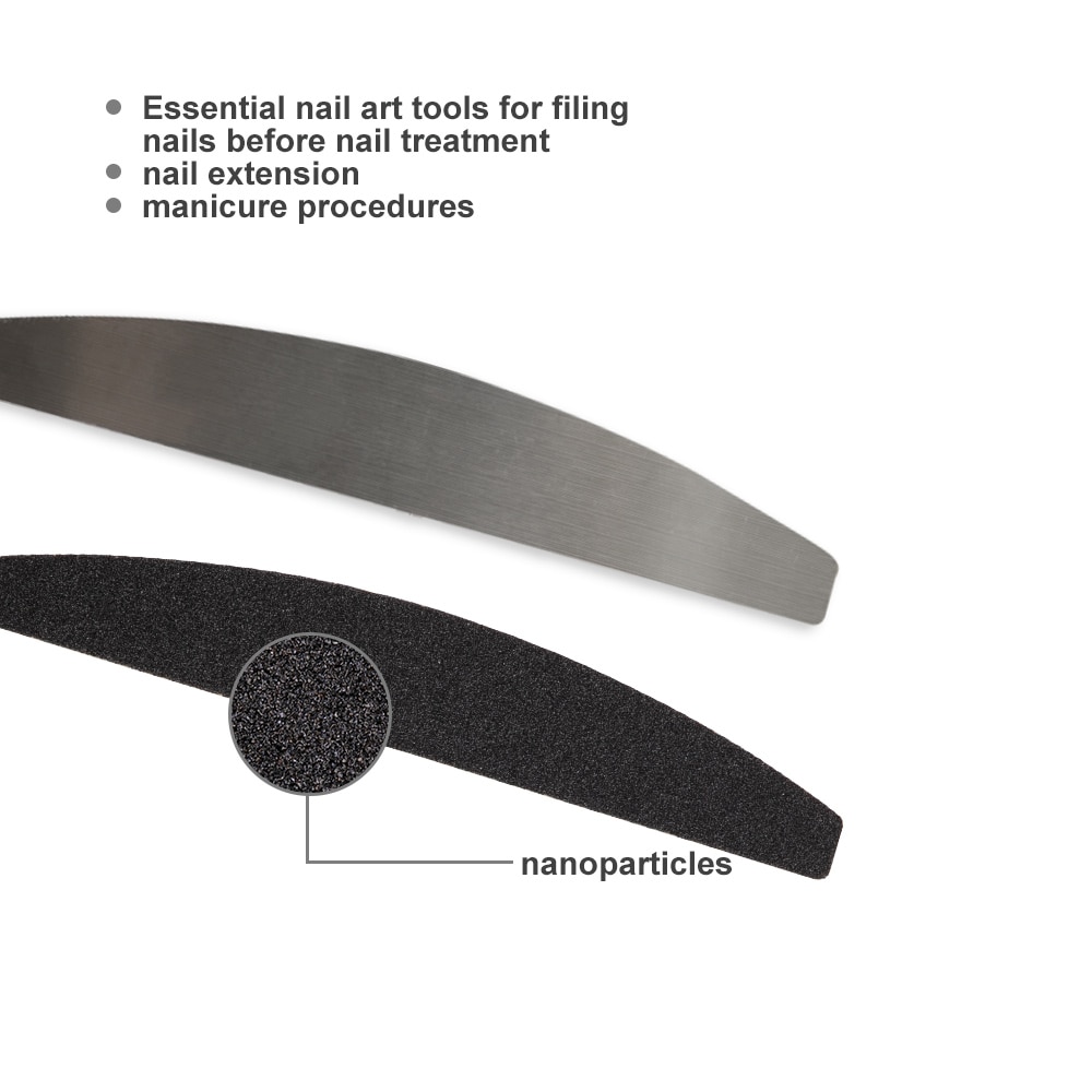 10 pcs Nail Files and Buffers with Stainless Steel Buffer Block Salon Fingernail Files Nail Art Kit