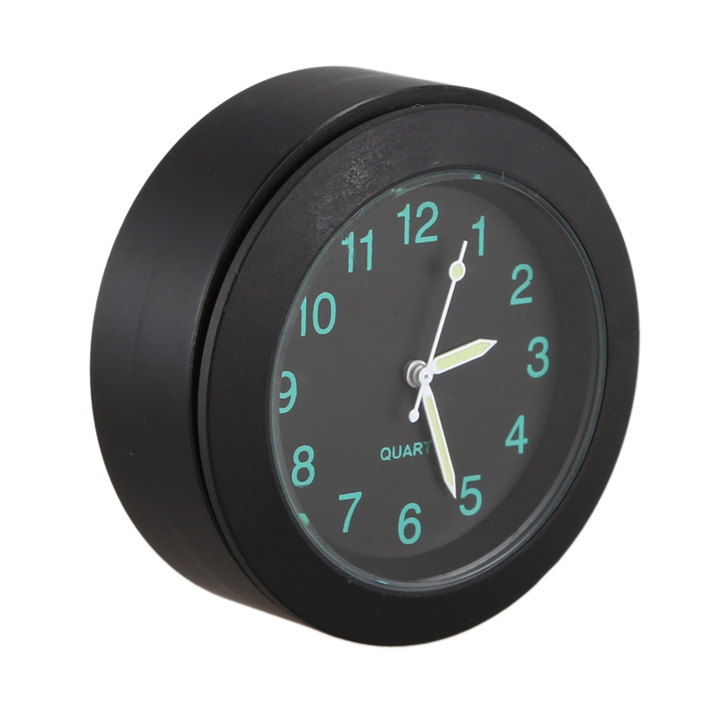 Horloge de moto montre en aluminium Cnc moto guidon montage horloge avec boucle noir étanche universel