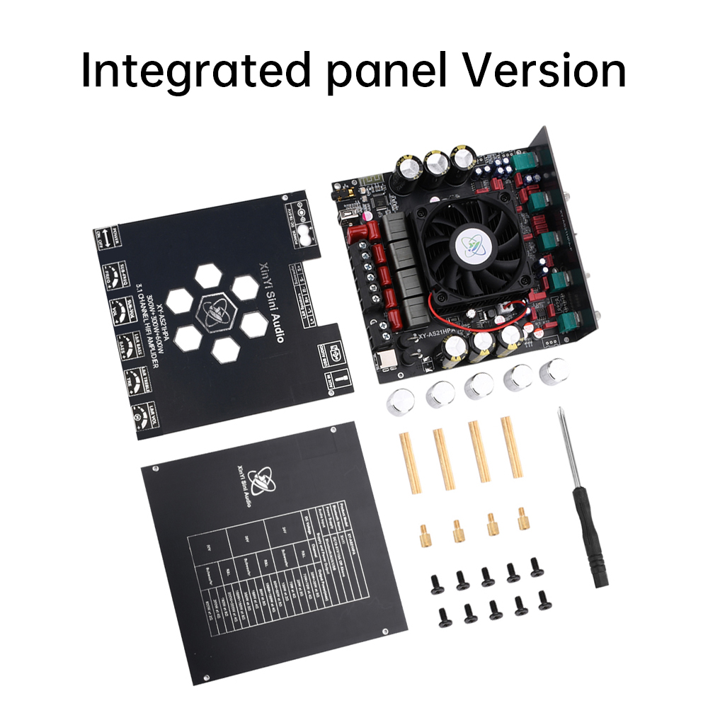AS21HPA High-Power Bluetooth Digitale Geluidsversterkers Board 2.1 Kanaals Subwoofer 300 W * 2 + 600 W TPA3255 Bluetooth Speaker Board: WHITE