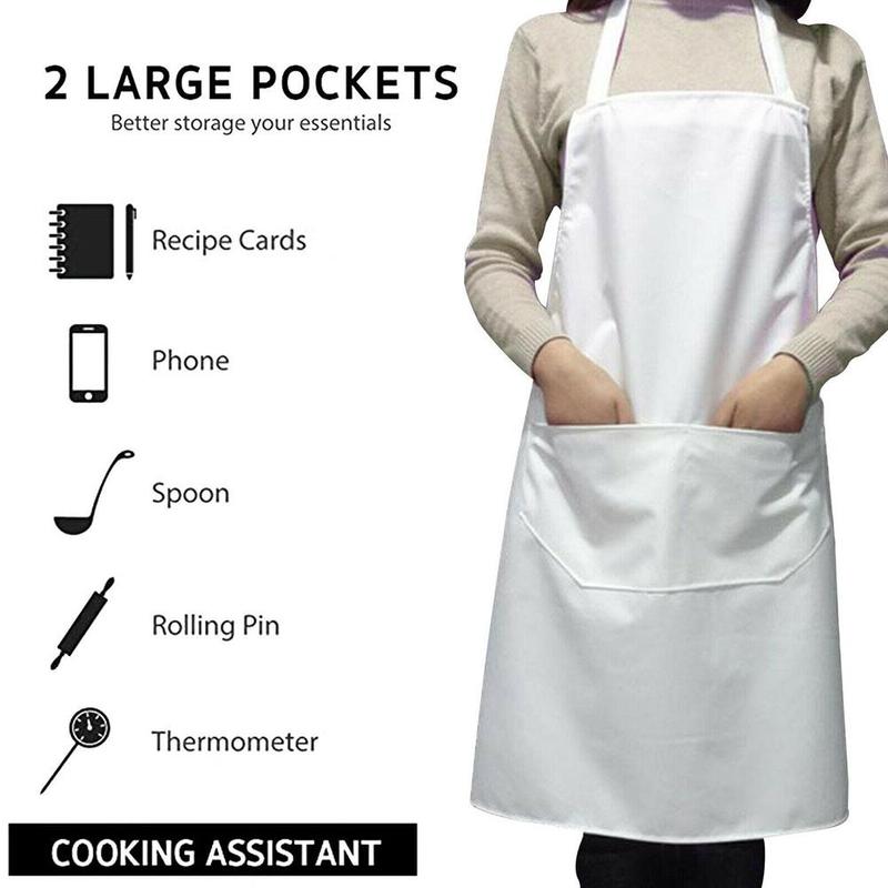 Eenvoud dame vrouwen wit cleanroom chef schort patroon katoenen keukenschort