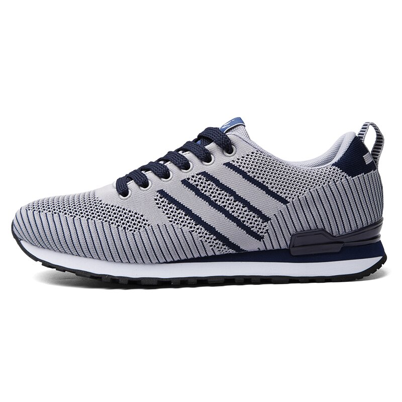 Heren casual schoenen heren sneakers ademende canvas schoenen heren outdoor wandelschoen klassieke schoen 39 platte schoenen heren 8: Grijs / 10.5