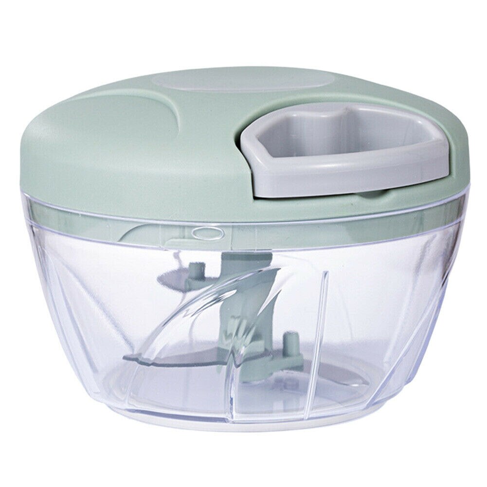 Manual Food Grinder Fruits Vegetable Cutter Mixer Shredder Kitchen Food Chopper Mincer MU8669: Green-Small