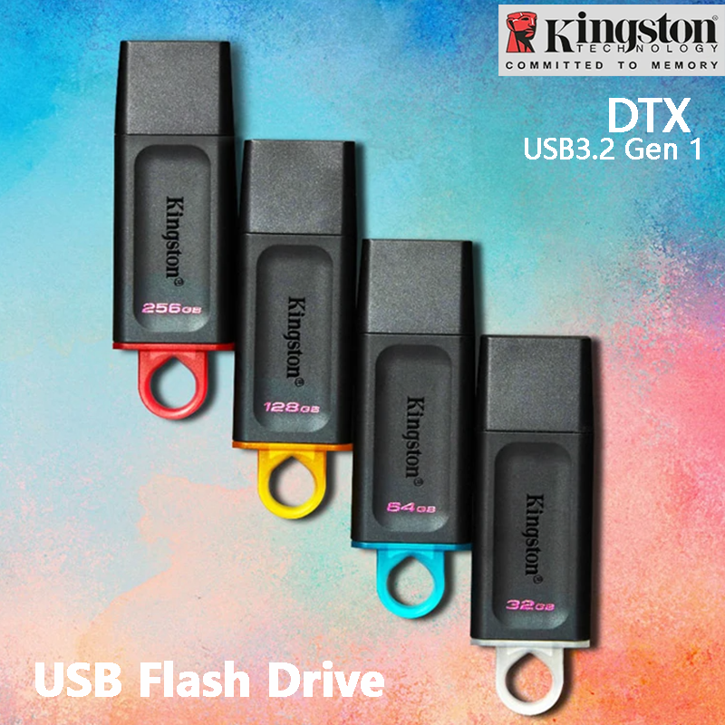 Kingston USB Flash Drive 32GB 64GB 128GB 256GB USB 3.2 Gen 1 Pen Drive DTX Flash Pendrive for Computer Original U disk