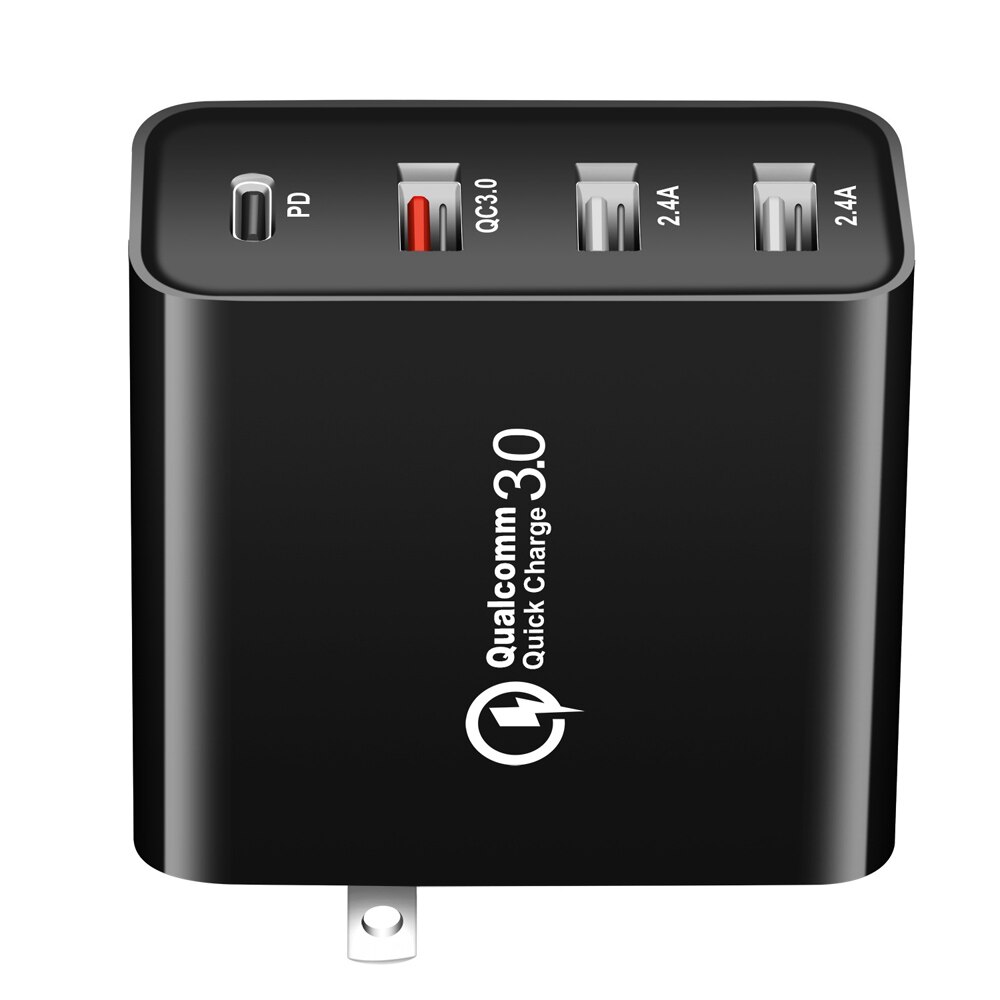 ILEPO-cargador de pared con carga rápida para móvil, Cargador USB tipo C de 48W, PD 3,0, para iPhone XS MAX 7 8 Huawei Samsung teléfono Xiaomi