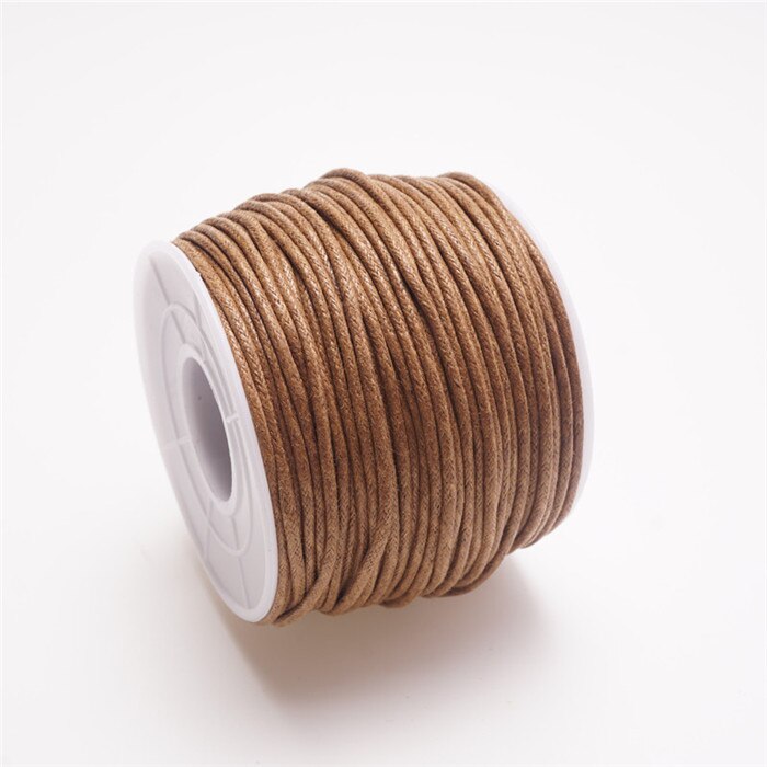 1.5mm 15m/35m Waxed Cotton Cord Beading Cord Waxed String Wax Cord for Jewelry Making and Macrame Supplies Roll Spool HK055: M / GRAY