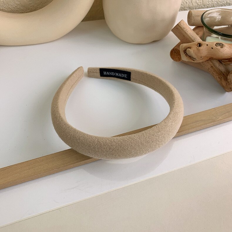 HUANZHI 2021 Trendy Vintage gąbka opaski Pearl Hairbands obręcz do włosów dla dziewczyn głowa kobiety Bezel Band akcesoria do włosów nakrycia głowy: 08