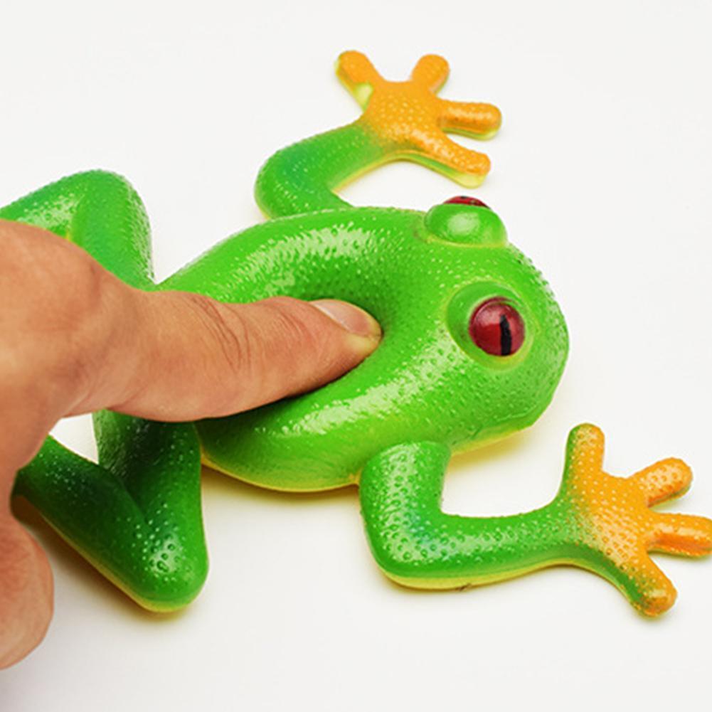 Simulazione Frog Squeeze Toy Elastic Stretch sensoriale giocattoli antistress rana finta Squishy antistress scherzo parodia giocattoli regali