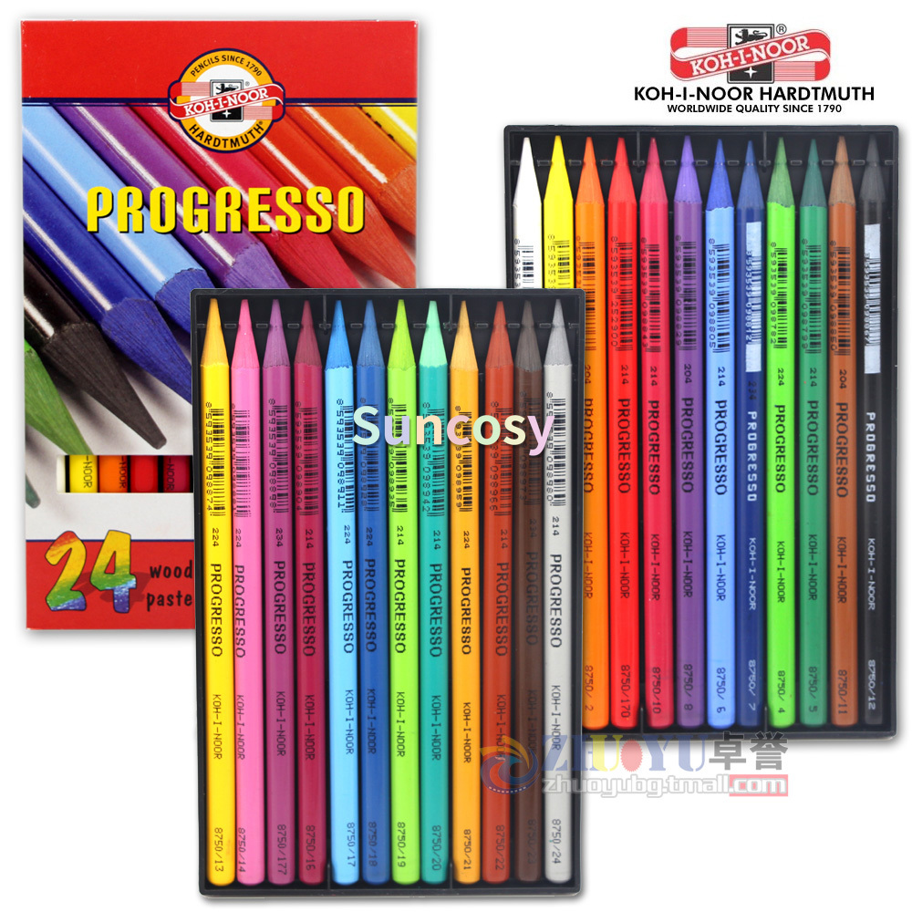 Ko-i-noor progresso lápis de cor colorido, 12/24 c... – Vicedeal