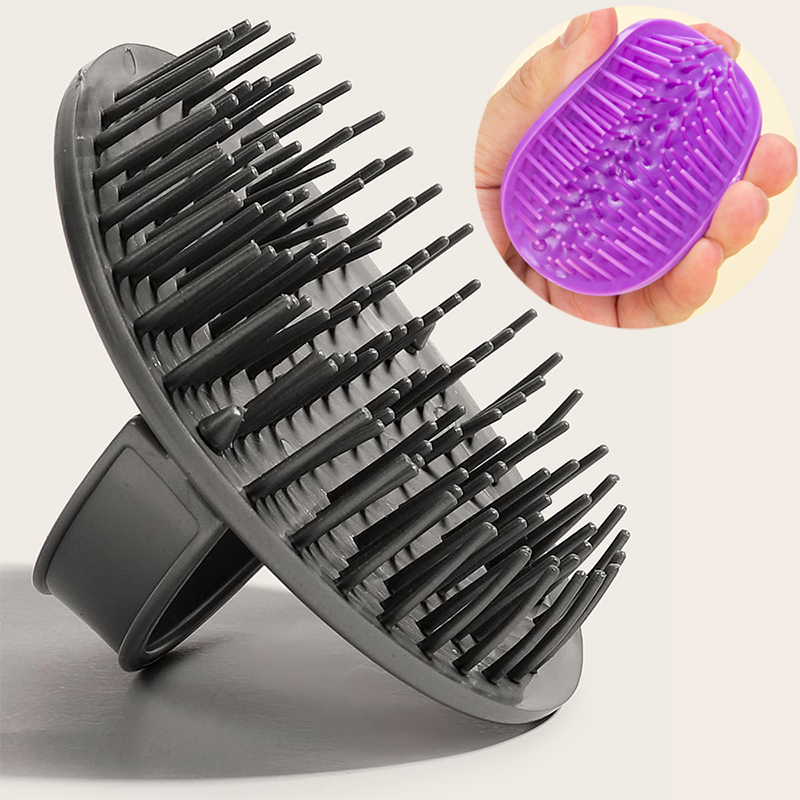 2 stücke Kopf Shampoo Bürste Kopf Massage Haar wäsche Kamm Kopfhaut Körper Dusch bürste Pflege Haarwurzel Juckreiz Haar bürste Heimat Salon Werkzeuge