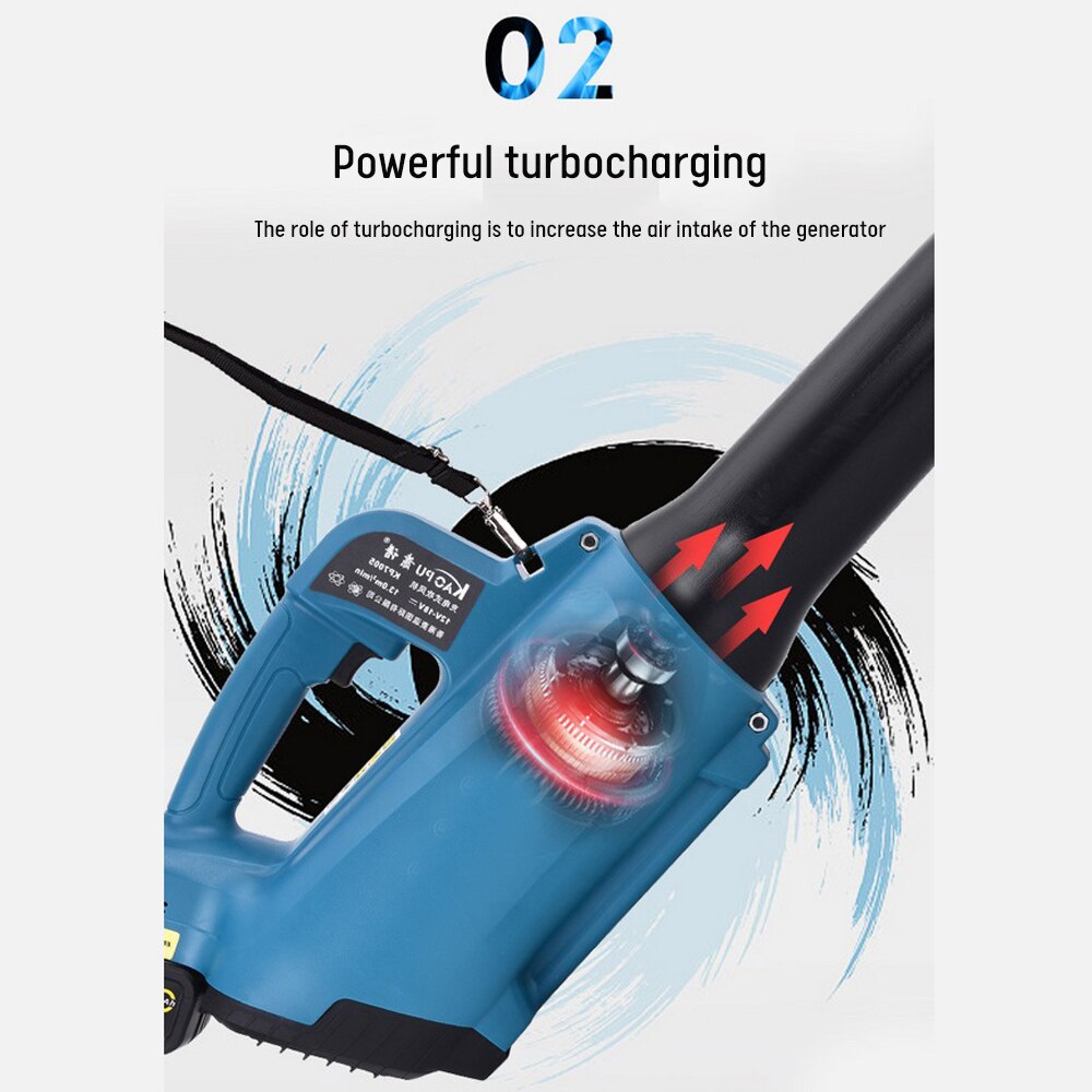 28000Rpm Handheld Electric Blower Garden Leaf Stone Collector Air Blower Garden Power Tool Cordless Blowing Blower Dust Removal