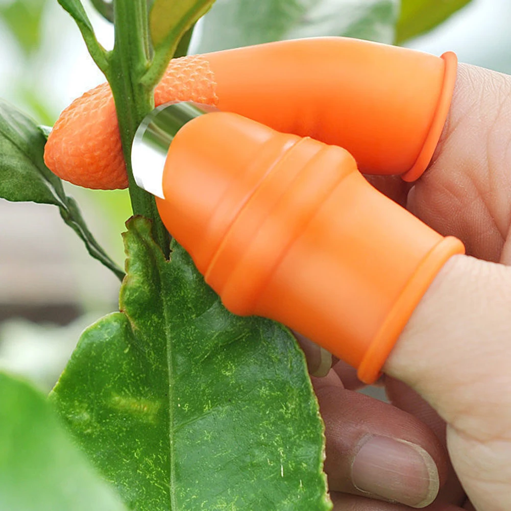Silicone Thumb Knife Set Fruit and Vegetable Picking Potted Plants Trim Gardening Trim Tool for Picking Plant Fruit Vegetable