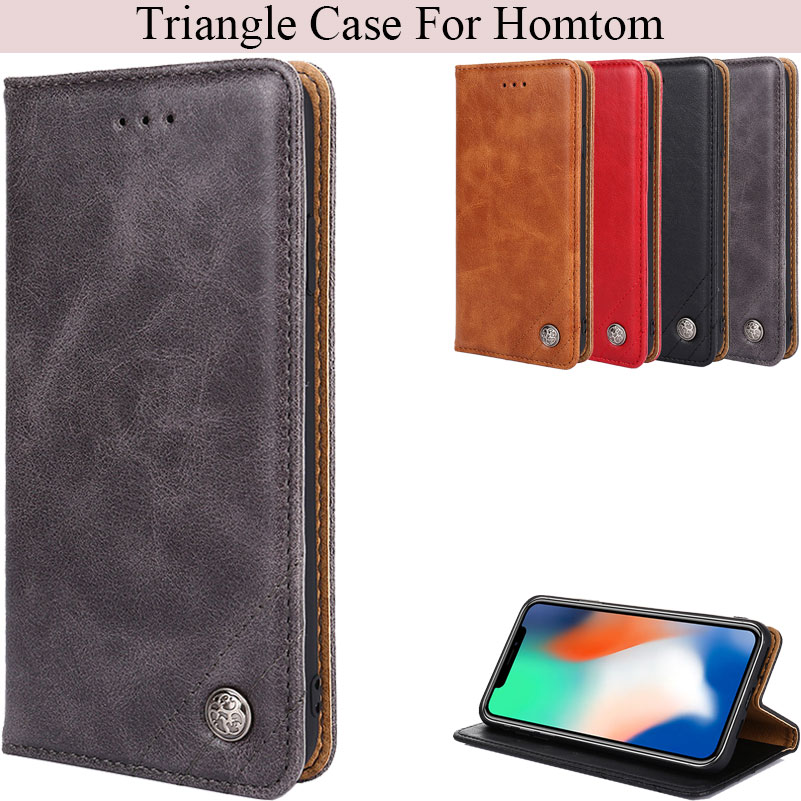 K'try Triangle Pu Leather Phone Case For Homtom HT 37 S7 S8 S9 Plus S16