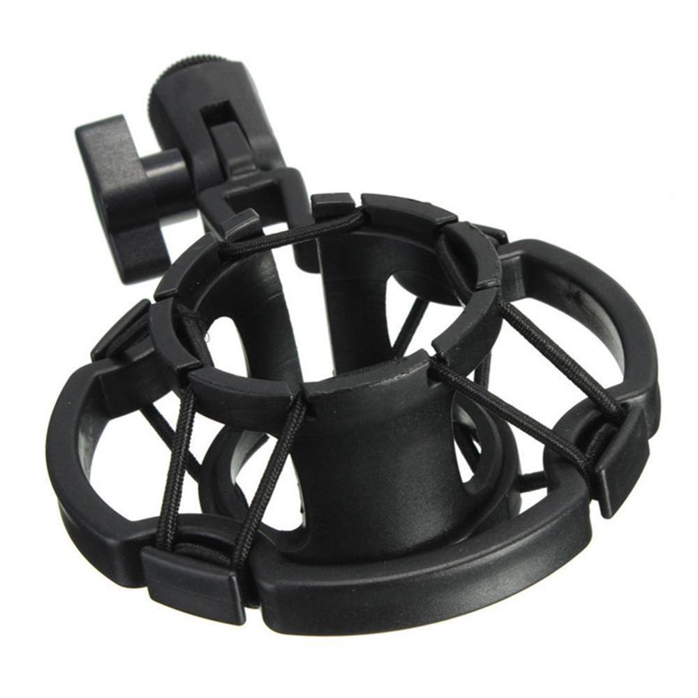 Universal Microphone Bracket Condenser Mic Shock Bracket Recording Studio Mount Mic Clip Black Holder