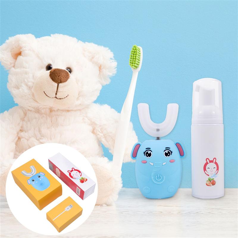 1 Set Of U Shape Electric Toothbrush USB Rechargeable Toothbrush Kids Toothbrush