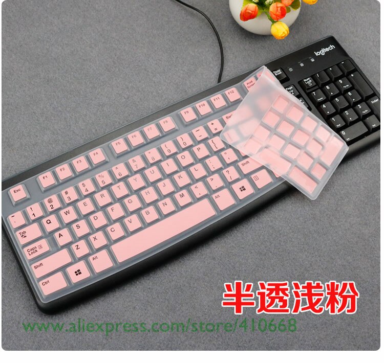 Wasserdichte Silikon Schreibtisch Tastatur Abdeckung Schutz Haut Für Logitech MK120 K120 Computer Staub Abdeckung Film
