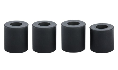 Piezas de impresora 3D, espaciador sólido de silicona de alta temperatura, columna de nivelación de cama , 3 piezas de largo + 1 pieza corta para CR-10/ CR10S Ender-3: Black