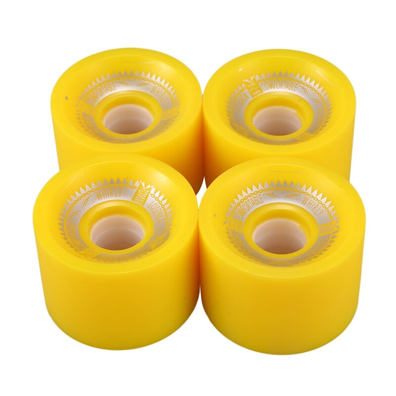 4 Stks/set 82A Skateboard Wiel Elektrische Longboard Wielen Dubbele Rocker Board Wielen 70x51mm: Yellow