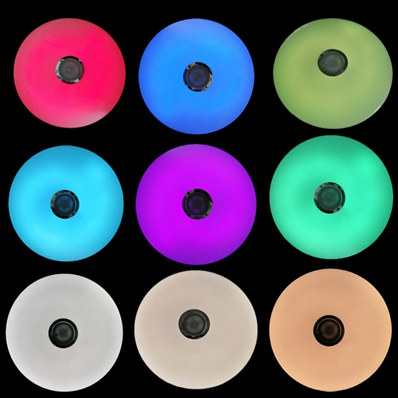 LED plafond Verlichting RGB Dimbare 36W APP afstandsbediening Bluetooth Muziek licht slaapkamer lampen Smart plafondlamp AC86V-265V