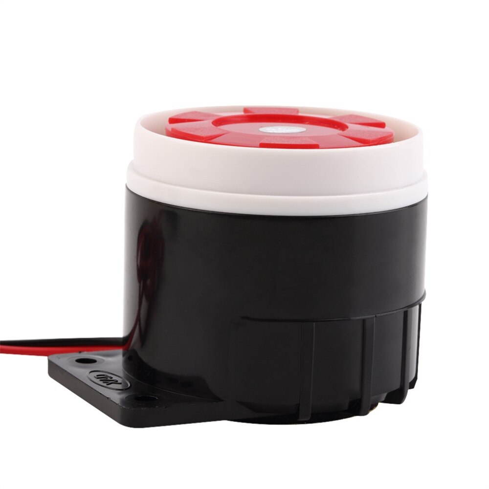 Wired Ear Piercing Indoor Wired Siren Alarm Strobe Sound Siren Home Security Protect System Flashing Light 120dB DC 12V