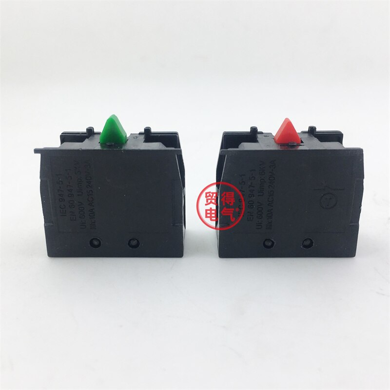 1PCS XB2 zb2-be101c 102c normally open and normally closed auxiliary contact button switch base contact mark silver point