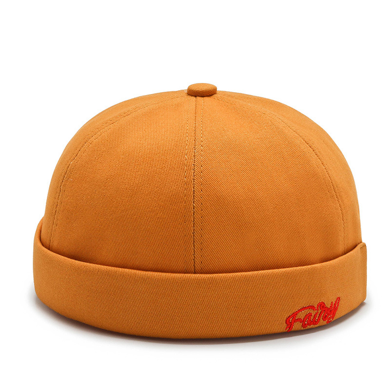 Bonnet de pêcheur en coton, casquette avec tête de mort, taille unique, manchette, , doux, extensible, léger, séchage rapide, Durable: YELLOW