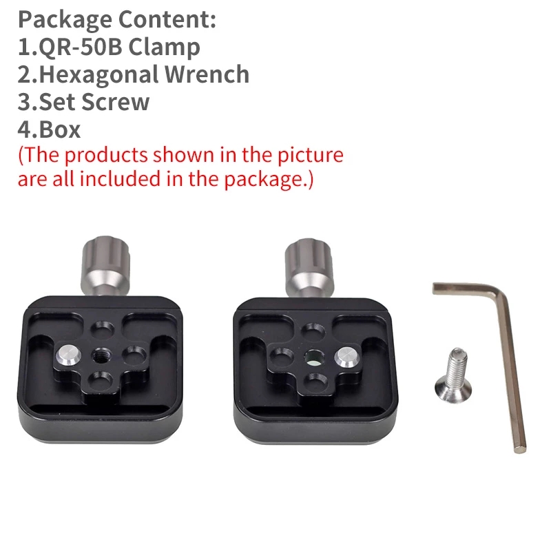 XILETU QR-50B doppio strato rapido caricamento morsetto sede universale treppiede sgancio rapido morsetto supporto per Macro piastra panoramica Shot: Default Title