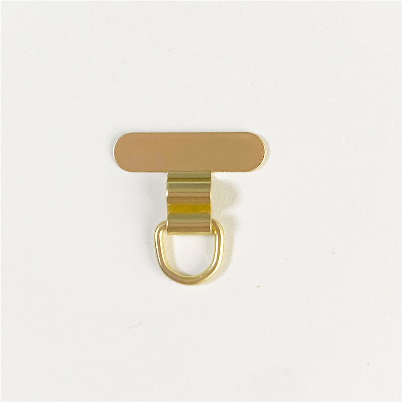 1/2PCS Mini Mobile Phone Lanyard Patch Pad Stainless Steel Silent Hole Clip Ultra-thin Metal Back Patch Sturdy Connection Piece: Silver / Gray