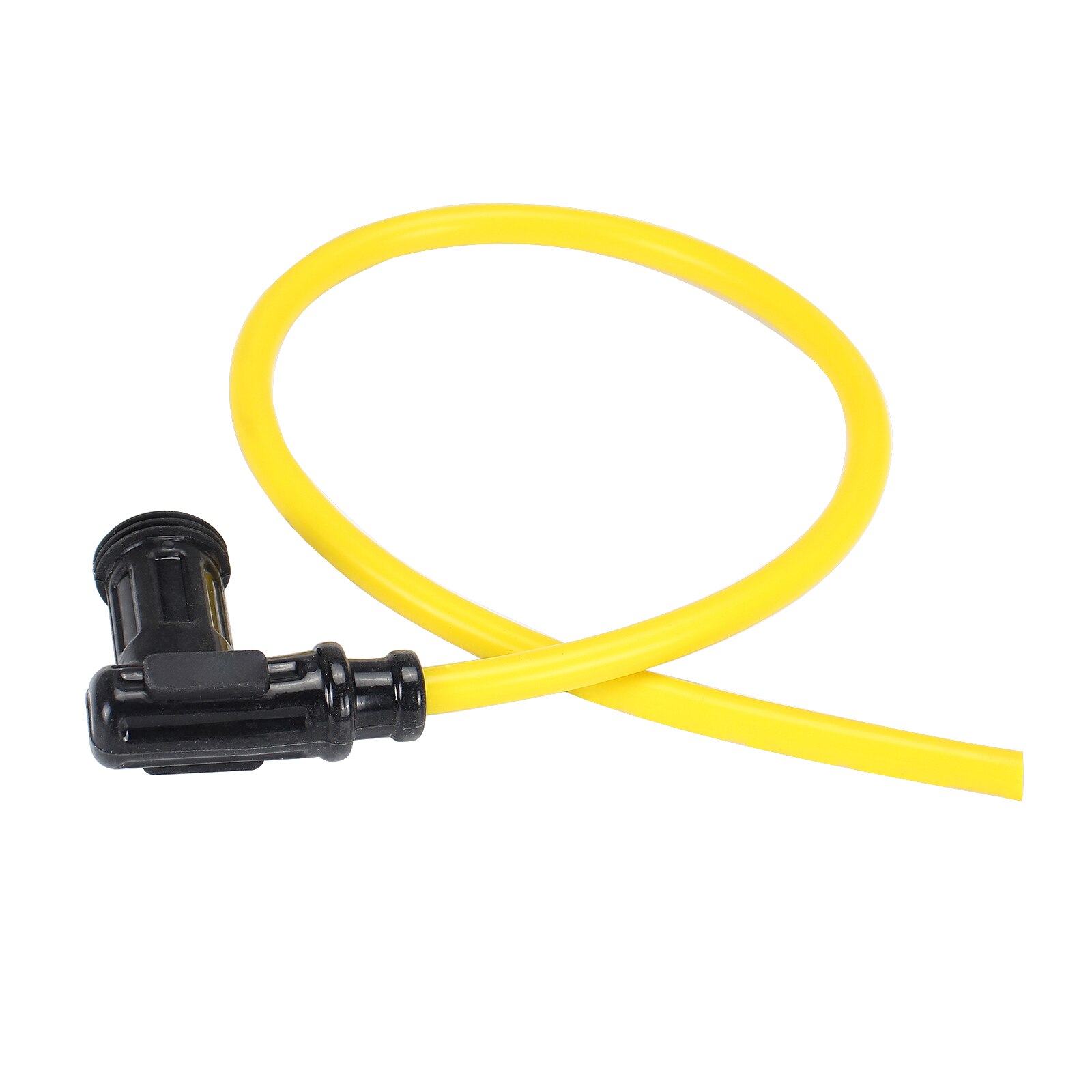 Power Cable Wires Ignition Coil Spark Plug Iridium 50cm Yellow Cap Motorcycle Racing Street