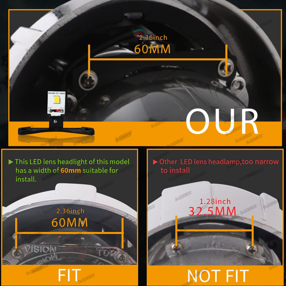 Ojos de Ángel demonio 2P, ojos malvados, Control por aplicación RGB para lente de proyecto de xenón de 2,5 pulgadas y 2,8 pulgadas, faro de Motor para coche, luz decorativa de luz diurna