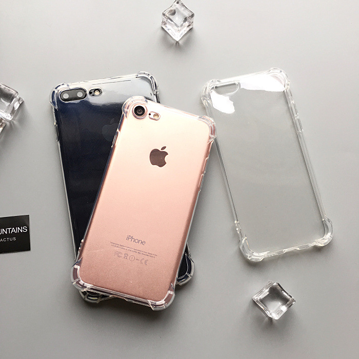 Funda transparente de TPU suave para iphone 5 5s 6s 6 7 8 Plus X XR XS 11 12 13 14 Pro Max SE funda protectora transparente antigolpes a prueba de caídas