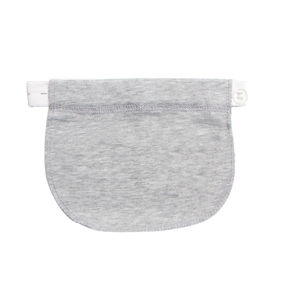 Extensor elástico para cintura de maternidad, Pantalones suaves, hebilla de extensión de cinturón, alargador de botón, ajustable para embarazadas: Light gray