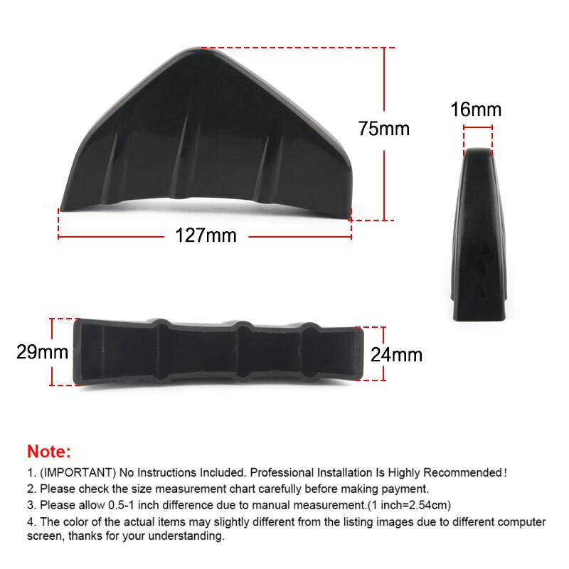 Difusor de parachoques trasero de PVC para coche, Protector de arañazos, moldura, calcomanías, accesorios para automóviles, estilismo universal, 4 Uds.